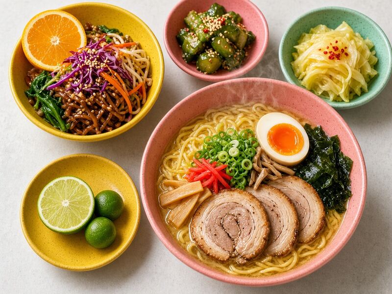 豚骨らーめん。雰囲気の見本写真